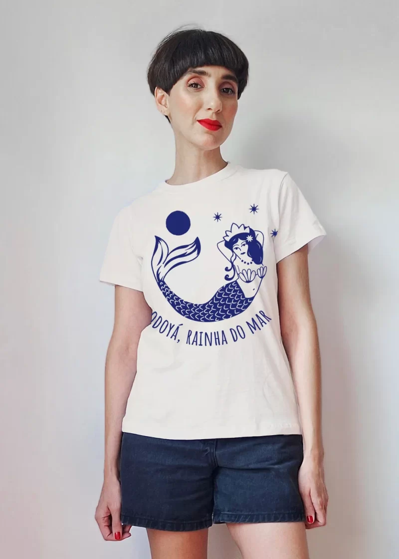 Camiseta Básica Odoyá, Rainha do mar - Duas Formigas Design