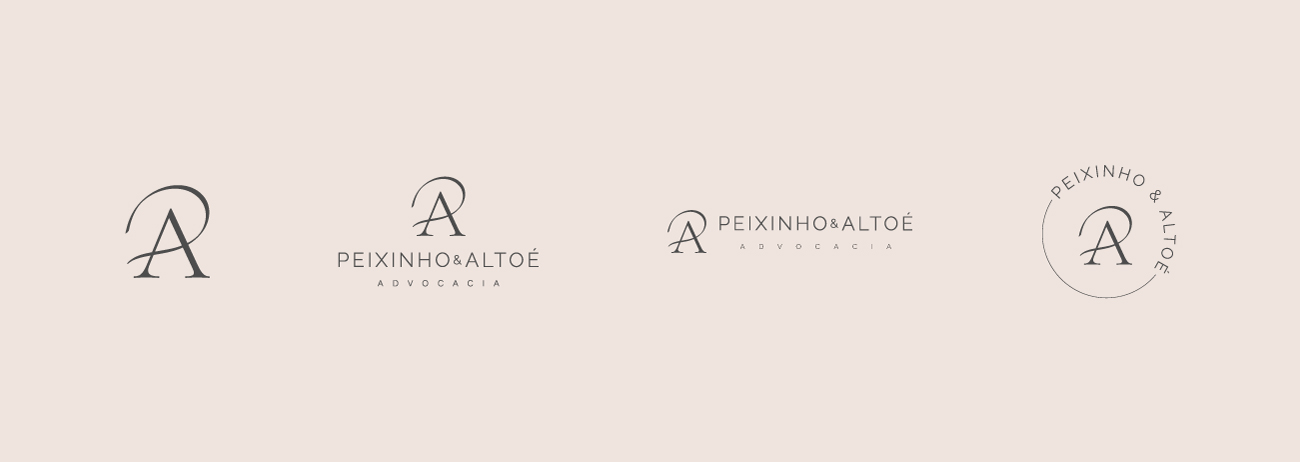 Peixinho & Altoé - logotipo - Duas Formigas Design