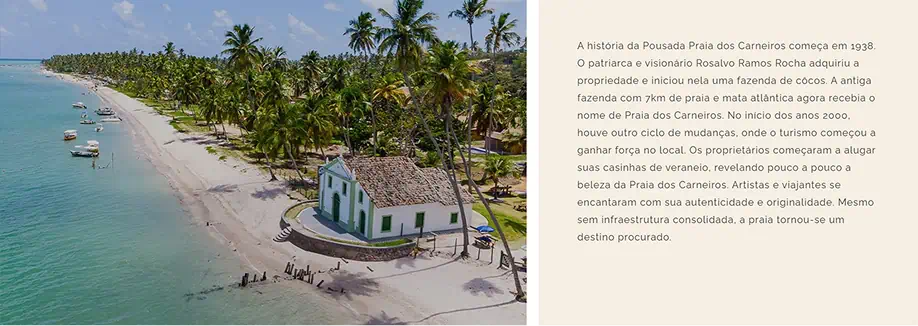 Pousada Praia dos Carneiros - nossa história