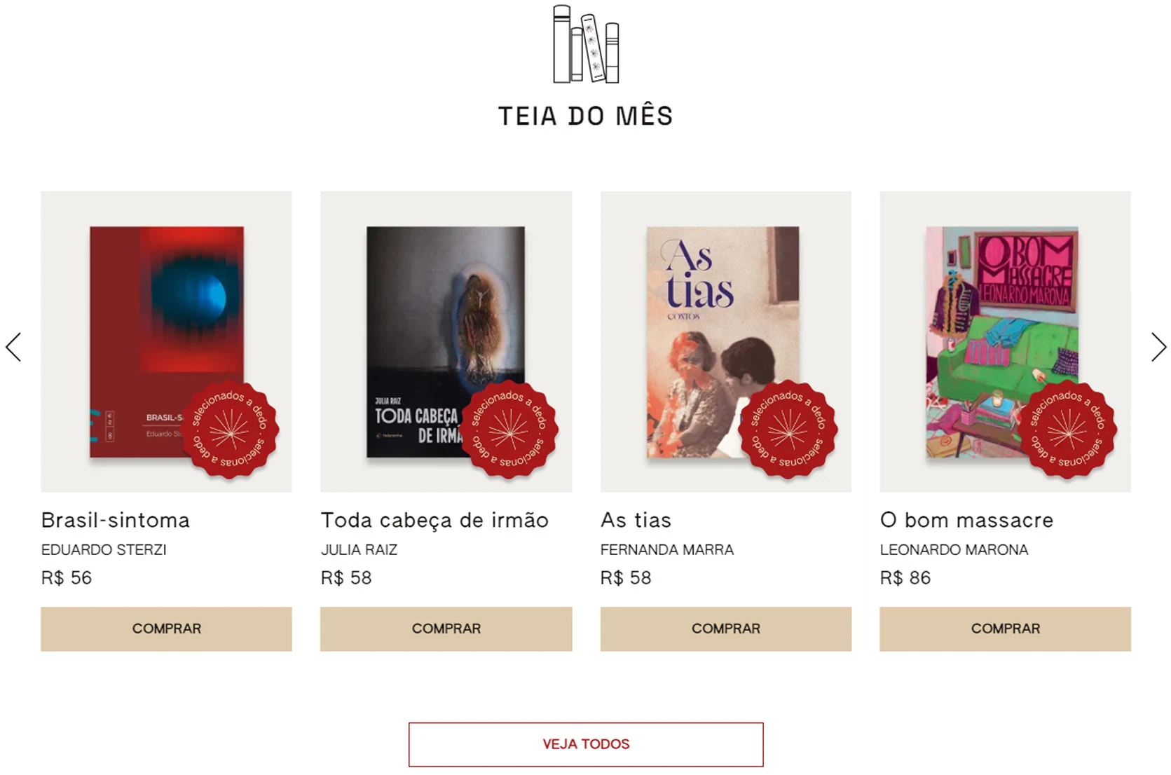 Telaranha Livraria e Editora - Teia do mês - Duas Formigas Design